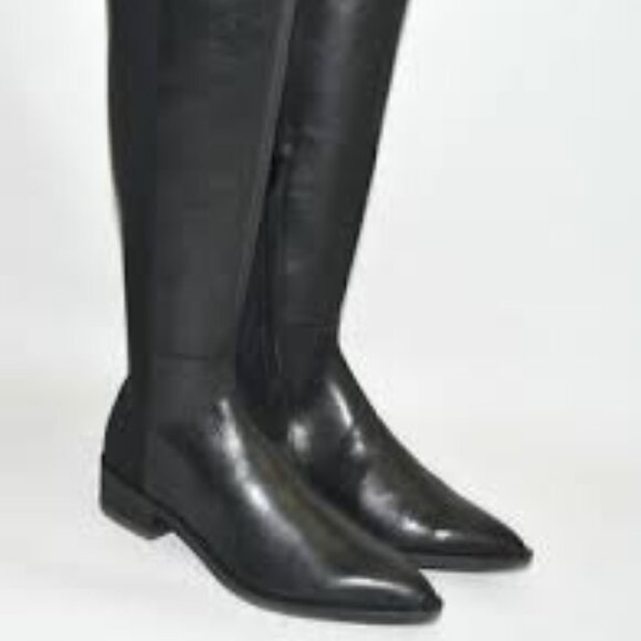 Steve Madden   Heath Knee High Boot, Black Leather   Women Size 7     NEW - Picture 1 of 6